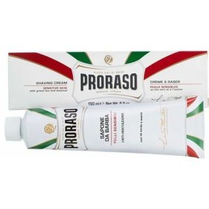NIB Proraso Shaving Cream with Green Tea & Oatmeal, Sensitive, White, 5.2oz